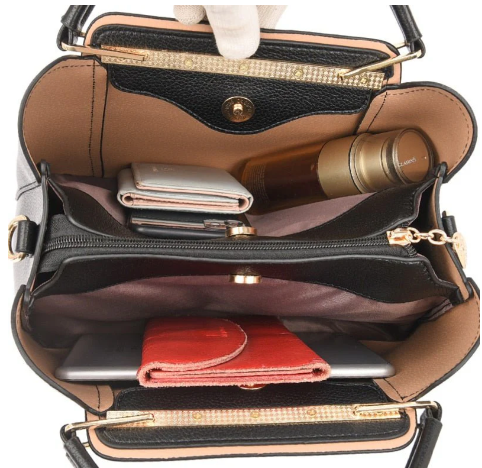 Bolsa Média Feminina de Couro Belle Éclat - Loja Vitrine Prime