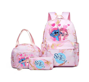 Kit Mochila + Lancheira + Estojo Stitch [ESPECIAL VOLTA AS AULAS!]